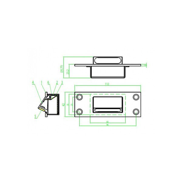 Retractable Emergency Door Release/Stop Satin Stainless Steel