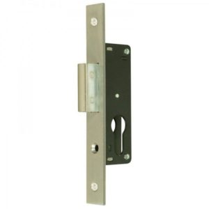 Guardian Narrow Euro Profile Deadlock - 20mm Backset - Satin Stainless Steel