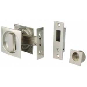 Sliding Door Bathroom Hook Lock – Satin Chrome