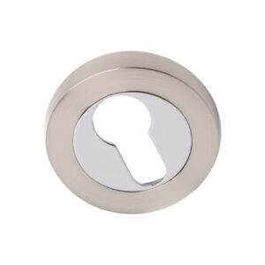 Lively T120 Euro Profile Escutcheon - Dual Finish PC/SN