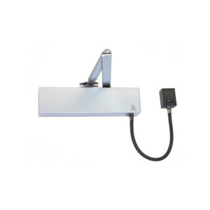 Arrow 624EM Electromagnetic Hold Open/Swing Free Door Closers - Silver