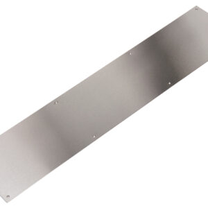 Push Plate – 100mm – Square Corners – Satin Stainless Steel