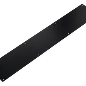 Push Plate – 76mm – Square Corners – Black