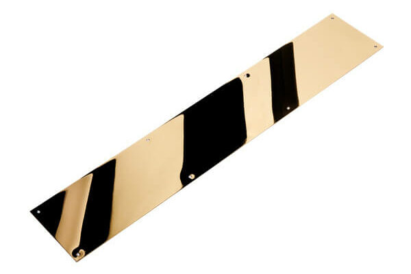 Push Plate – Square Corners – Polished Brass