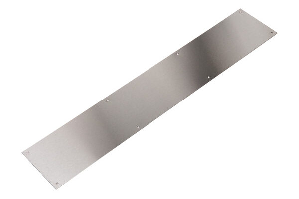 Push Plate – 76mm – Square Corners – Satin Stainless Steel