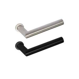 Mitred Lever Handle Set for Patch Locks – 19mm Diameter