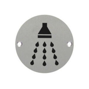 Pictogram Circular Signs – Drilled & Countersunk – Satin Anodised Aluminium