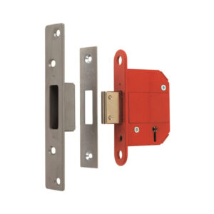 ERA Fortress 5 Lever Deadlock – Keyed to Differ – Satin Stainless Steel