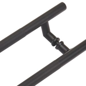 Guardsman Offset/Cranked Pull Handles 750x600x25mm - Knurled Grip - Back to Back