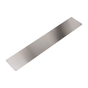 Push Plate 500x100mm - Radius Corners - Satin Stainless Steel